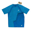 ASICS ROAD CORE TOP & CORE SHORTS - ELECTRIC CYAN BLUE