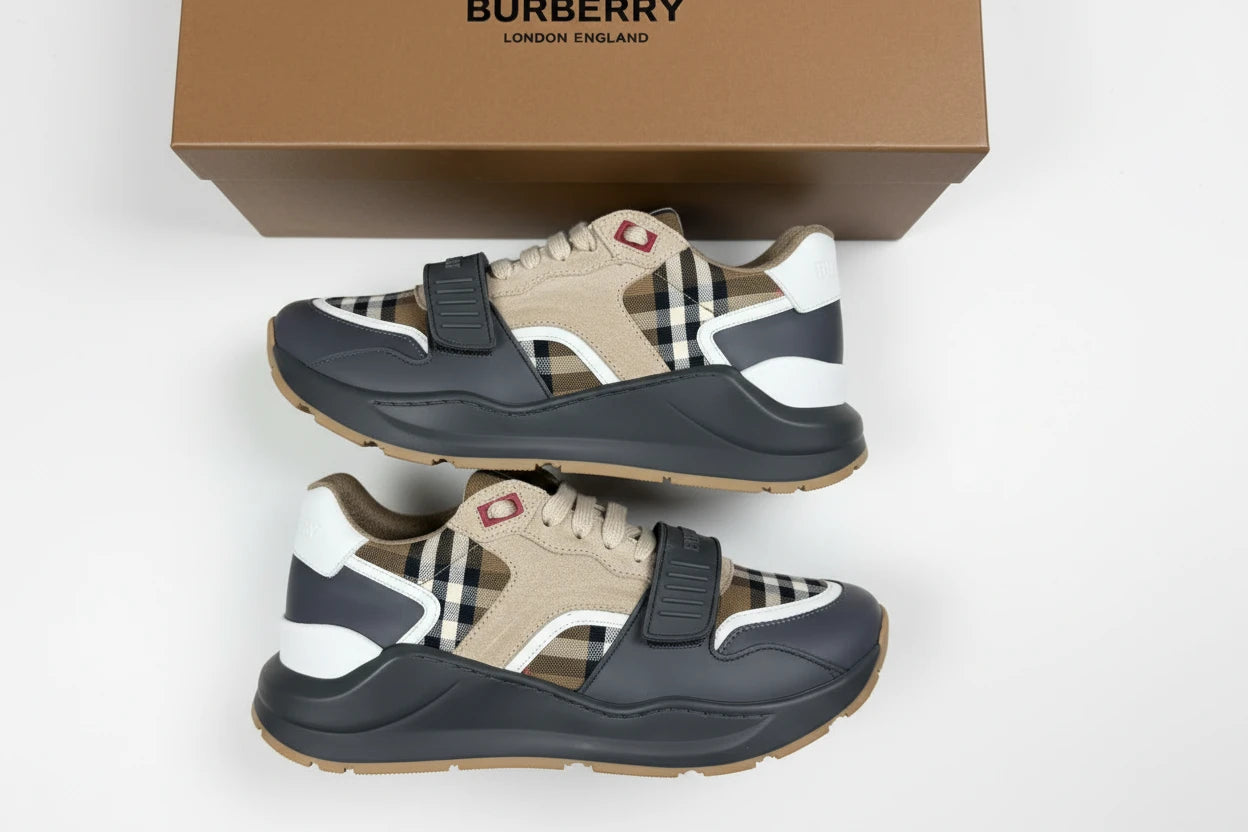 Burberry 'Ramsey Runner' Trainers Taupe Brown