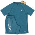 ASICS ROAD CORE TOP & ICON SHORTS - FOGGY TEAL Regular price