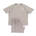Under Armour Textured Brown Set - T Shirt / Shorts